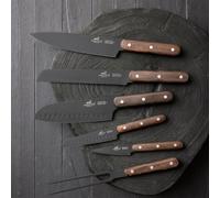 Set de couteaux Lion Sabatier International, 906180 Cuisine, set de 2 couteaux Phenix Titani, manche en bois de wengé