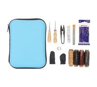 set de couture cuir 27 pièces, fil ciré professionnel, outils de travail du cuir pour le bricolage en cuir, canapé, tapis