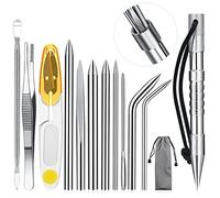 Set de Couture de Paracord Ferraycle Marlinspike Aiguilles de Couture de Laçage Paracord FID et Outil de Lissage Outils de Noueur pour Paracord ou Travail du Cuir