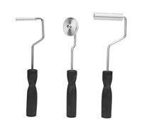 Set de couvercles de rouleaux de peinture - Rouleaux de peinture durables, nettoyage facile au solvant - poignées, bulle - conception de nervures fines, poids léger pour une utilisation