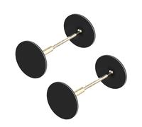 Set de couvercles de trous de poignée, bouchon de porte rond décoratif, remplisseur de trou métallique, plaque de couvercle pour poignée de porte, réparation de trou de serrure et de porte pour