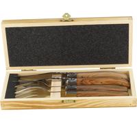 Set de couverts à steak Solex Torro avec manche en bois de Pakka véritable dans un coffret en bois