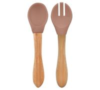 Set de couverts bébé fourchette et cuillère caramel TU