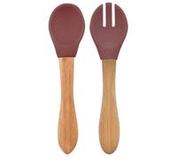 Set de couverts bébé fourchette et cuillère terracotta TU