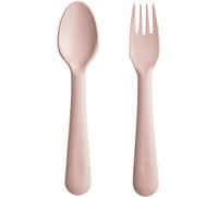 Mushie Kit Fourchette + Cuillère Rose 2uts