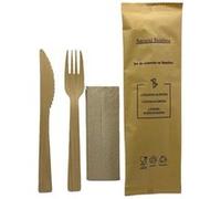 Set de Couverts en Bambou 3 Pièces x 500 Natural Bambou G