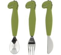 Set de couverts en silicone Mr. Dino (3 pièces)