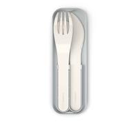 Set de couverts plastique végétal pocket natural cream TU