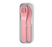 Set de couverts plastique végétal rose