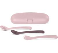 Set de couverts pour enfants Miniland - ergonomique, Terra, rose