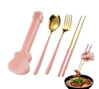 Set de Couverts Réutilisables | Kit De Couteaux En Acier Inoxydable - Set De Cuisine Compact Portable Pour Maison École Restaurant Et Réunions