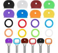 Set De Couvre Clef 16 Pièces Cache Clef En 8 Couleurs Assorties Identification Clef En Plastique Capuchon Clé Couvre Clef Couvre Clé Cache Clé Pour Clés Plates Standard,2 Styles
