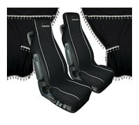 Set De Couvre-Sièges Universels Noirs En Microfibre Pour Camion Neufs