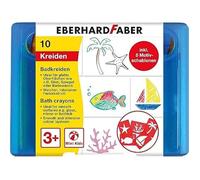 Set de craies pour le bain - Eberhard Faber - 10 crayons - 5 pochoirs - Lavables - Multicolore