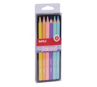 Set De Crayons Couleurs Assorties Pastel 6 Pièces