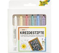 Set de crayons craie, assorti, étui de 6