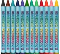 Set de crayons de cire Titanum - 12 couleurs intenses pour le jeu créatif des enfants Idéal pour dessiner, colorier et développer l'imagination