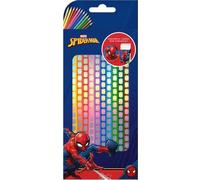 Set de crayons de couleur 12 couleurs + Taille-crayon + Gomme - Spiderman
