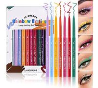 Set de crayons eyeliner, crayon eyeliner mat scintillant, Eyeliner rétractable, ultra pigmenté, séchage rapide, résistant à l'eau et aux bavures, crée des lignes audacieuses et définies (#B Ensemble)