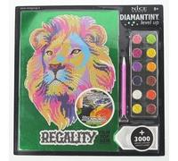 Set de cristaux pour créer des mosaïques avec des strass colorés, lion