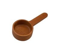 Set de cuillères à café en bois de noyer foncé et hêtre, cuillère à café, portionneur pour haricots moulus, expresso et thé aux herbes (bois de noyer, 20 ml)