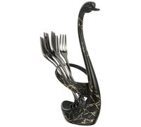 Set de Cuillères à Café Support en Acier Inoxydable | Finition Lisse et Polie, Style Européen Classique, pour Café, Cocktails, Gâteaux et Service Élégant