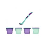 Set de Cuillères avec Bocaux - Bleu Clair