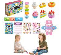 Set de Cuisine pour - Jouets de Cuisine, gâteaux, Desserts | Aliments Jouets réalistes pour Maison, Filles et garçons 4-6 Ans, développement créatif, Jeu éducatif Amusant pour Maison