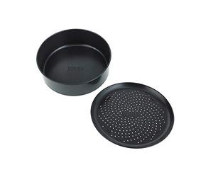 Set de cuisson anti-adhésif officiel Ninja [4026J300EUK] Moule à gâteaux et plateau à croustilles, Compatible avec Ninja Foodi OP100, OP300, OP500, Noir