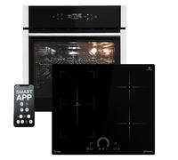 Cuisinière: 60cm Four encastrable EB8313HC + 60cm Plaque Induction IH85901FZ | Fonction pizza | Gril | Circulation de l'air | Air chaud | Timer automatique | SET8313HCIH592FZ