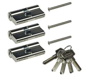 Set de cylindre de verrouillage 3x 60mm (30+30mm)