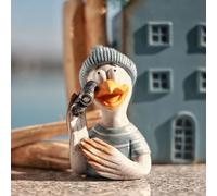 Set de décoration de table maritime Mouette bleu blanc argent 11cm 2pcs
