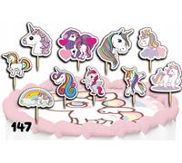 Set de décoration pour gâteaux - UNICORN ONE-UNICORN 10 pièces.