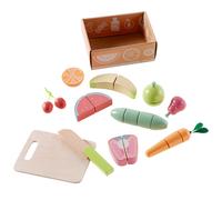 Set de découpe Howa 'fruits et légumes' avec planche à découper, couteau en bois, filet et boîte de rangement 13 pièces. 4891