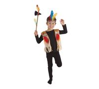 Set De Déguisement Enfant Indien Avec Gilet Multicolore TU