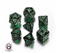 Set de Dés de Cthulhu Noir et Vert
