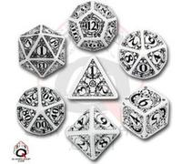 Set de Dés de Steampunk Blanc et Noir G
