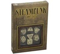 Set de Dés de Steampunk Noir et Beige Noir G