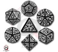 Set de Dés de Steampunk Noir et Blanc G