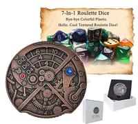 Set de dés DND 7 en 1 Roulette, Dragon Creux avec Donjon dés, précis, Frais, polyèdre Creux Cosplay D et d dés d'entrée, RPG de Table