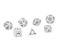 Set de Dés Elfiques Blancs et Noirs G