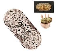 Set de Dés Métalliques 7 en 1 Thème Wheel of Time avec Boîte Cadeau, pour Dungeons and Dragons, Dés Polyédriques JDR Fantasy, Accessoires de Jeu de Rôle (Taches de Sang)