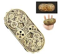 Set de Dés Métalliques 7 en 1 Thème Wheel of Time avec Boîte Cadeau, pour Dungeons and Dragons, Dés Polyédriques JDR Fantasy, Accessoires de Jeu de Rôle (Bronze)