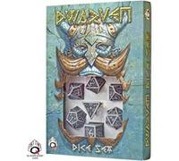 Set de Dés Nains Gris et Noirs Gris G