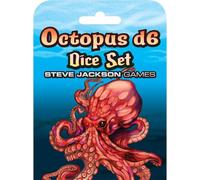 Set de Dés Octopus D6 - Dés - 6 Faces - Design Océan - Parfait pour Steve Jackson Games, DND, RPG, Jeux de Plateau et Aventures de Rôle