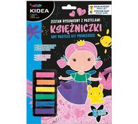 Set de dessin aux pastels Princesses Kidea 6 couleurs