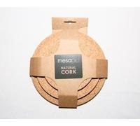 Set de dessous de plat ronds en liège, 3 pièces, différentes tailles - Accessoires de cuisine pour casseroles, poêles et plats au four