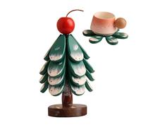 Set De Dessous De Verre Arbre en Bois - Dessous de Plat Bois de Noël pour Plats Chauds,Porte-De Cuisine Décoration De Fête pour Table des Fêtes d'hiver - pour Casseroles Assiettes Bols Tasses
