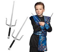 Set de Deux Fourches Ninja Sai (30 cm) - Accessoire d'entraînement de Qualité Supérieure pour les Arts Martiaux