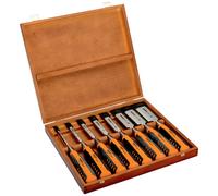 SET de deux-pieds, 6,10,12,16,18,25,32,36 mm, en boîte en bois Bahco